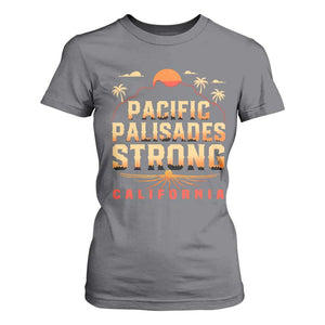 Pacific Palisades Strong T Shirt For Women Support California LA Relief TS02 Charcoal Print Your Wear