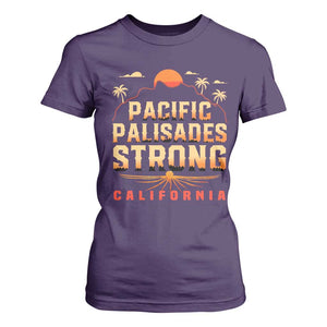 Pacific Palisades Strong T Shirt For Women Support California LA Relief TS02 Purple Print Your Wear