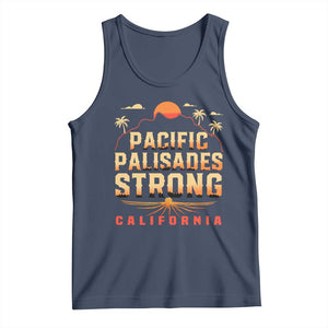 Pacific Palisades Strong Tank Top Support California LA Relief TS02 Navy Print Your Wear