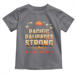 Pacific Palisades Strong Toddler T Shirt Support California LA Relief TS02 Charcoal Print Your Wear