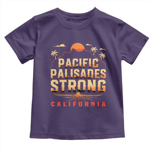 Pacific Palisades Strong Toddler T Shirt Support California LA Relief TS02 Purple Print Your Wear