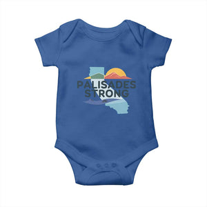 Palisades Strong Baby Onesie Support California LA Relief TS02 Royal Blue Print Your Wear