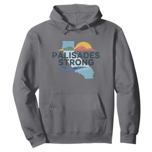 Palisades Strong Hoodie Support California LA Relief TS02 Charcoal Print Your Wear