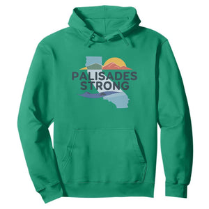 Palisades Strong Hoodie Support California LA Relief TS02 Irish Green Print Your Wear