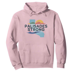 Palisades Strong Hoodie Support California LA Relief TS02 Light Pink Print Your Wear