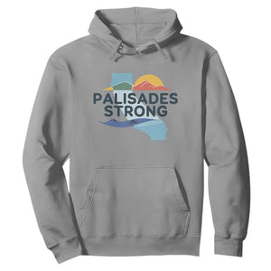 Palisades Strong Hoodie Support California LA Relief TS02 Sport Gray Print Your Wear