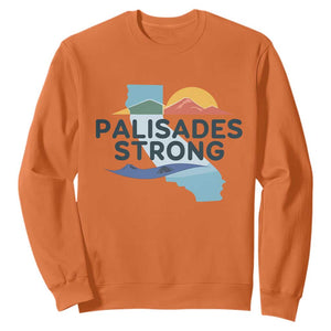 Palisades Strong Sweatshirt Support California LA Relief TS02 Orange Print Your Wear