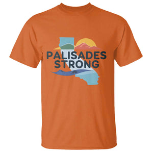 Palisades Strong T Shirt Support California LA Relief TS02 Orange Print Your Wear