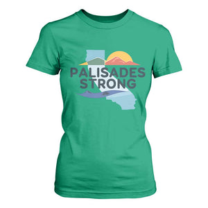 Palisades Strong T Shirt For Women Support California LA Relief TS02 Irish Green Print Your Wear