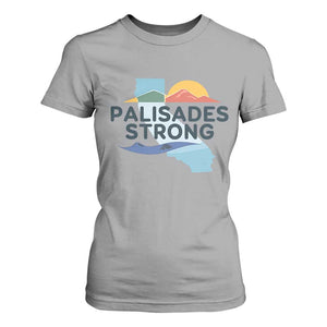 Palisades Strong T Shirt For Women Support California LA Relief TS02 Sport Gray Print Your Wear