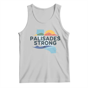 Palisades Strong Tank Top Support California LA Relief TS02 Ash Print Your Wear