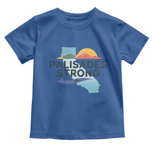 Palisades Strong Toddler T Shirt Support California LA Relief TS02 Royal Blue Print Your Wear