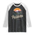 Palisades Strong Raglan Shirt Support California LA Relief Vintage TS02 Black White Print Your Wear