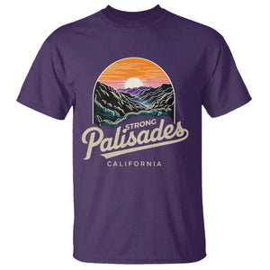 Palisades Strong T Shirt Support California LA Relief Vintage TS02 Purple Print Your Wear