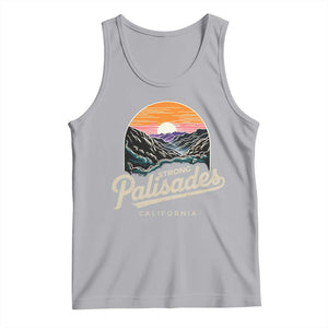 Palisades Strong Tank Top Support California LA Relief Vintage TS02 Athletic Heather Print Your Wear