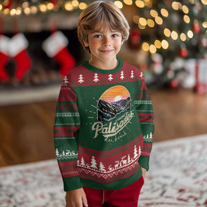 Palisades Strong Knit Sweatshirt Support California LA Relief Vintage TS02 Christmas Print Your Wear