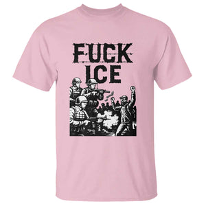F Ice Riot Protest Graphic T Shirt Political Resistance Against Ice Violence TS02 Light Pink Print Your Wear