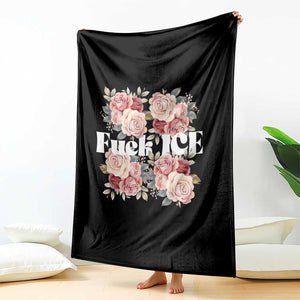 Floral Protest Against Ice Throw Blanket Justice and Freedom Political Resistance TS02 Print Your Wear
