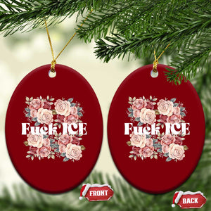 Floral Protest Against Ice Ceramic Ornament Justice and Freedom Political Resistance TS02 Print Your Wear