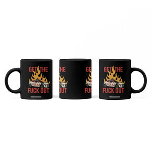 Ice Get the F Out Burning Car Graphic Coffee Mug Against Ice Protest Resistance TS02 Print Your Wear