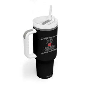 Ice Equals American Gestapo Tumbler With Handle Barbed Wire Protest Political Resistance TS02 Print Your Wear