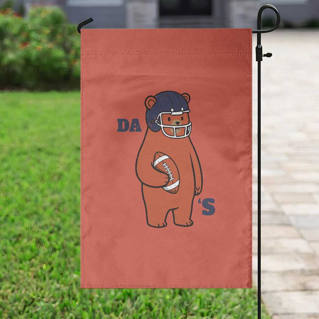 Cute Bear Holding Rugby Sport Fans Graphic Garden Flag TS02 Print Your Wear