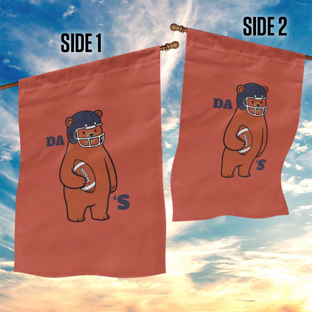 Cute Bear Holding Rugby Sport Fans Graphic Garden Flag TS02 Print Your Wear