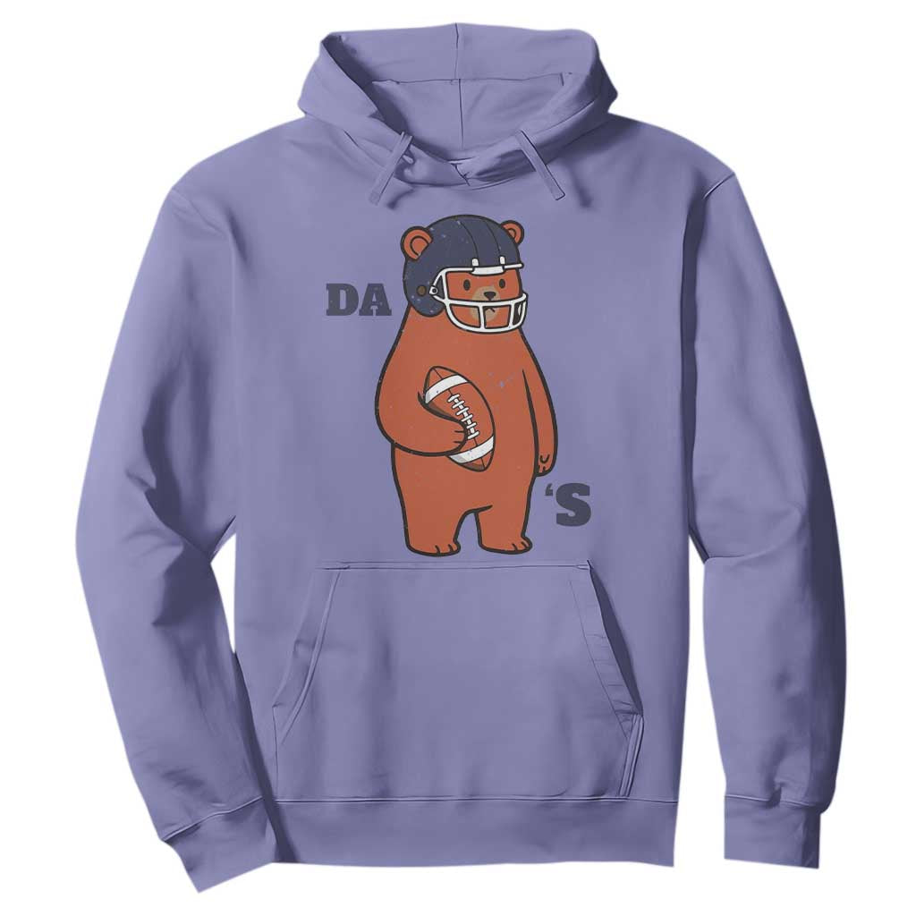 Cute Bear Holding Rugby Sport Fans Graphic Hoodie TS02 Violet Print Your Wear