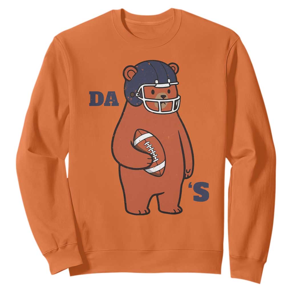Cute Bear Holding Rugby Sport Fans Graphic Sweatshirt TS02 Orange Print Your Wear