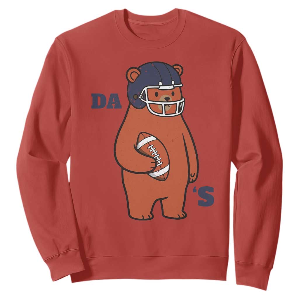 Cute Bear Holding Rugby Sport Fans Graphic Sweatshirt TS02 Red Print Your Wear