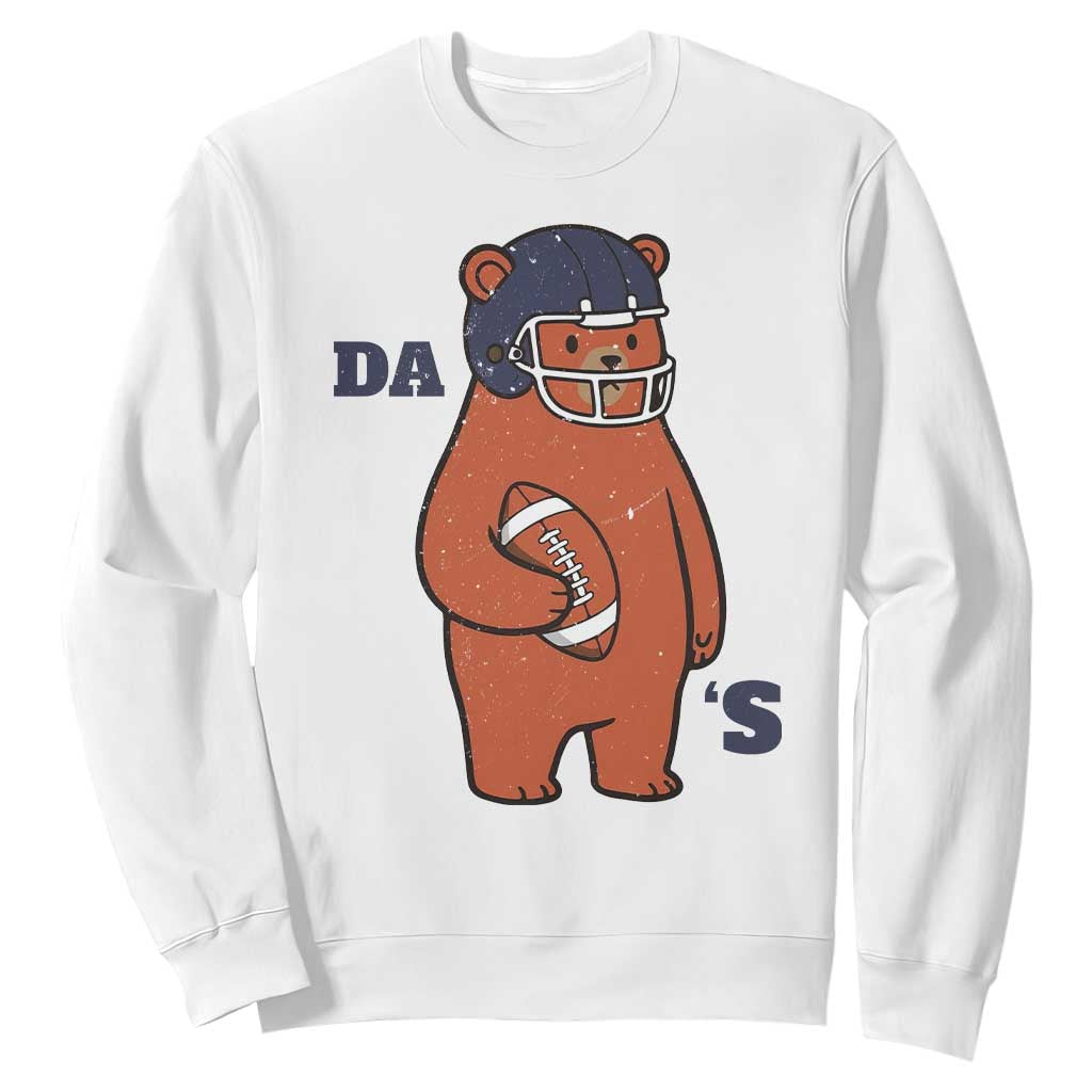 Cute Bear Holding Rugby Sport Fans Graphic Sweatshirt TS02 White Print Your Wear