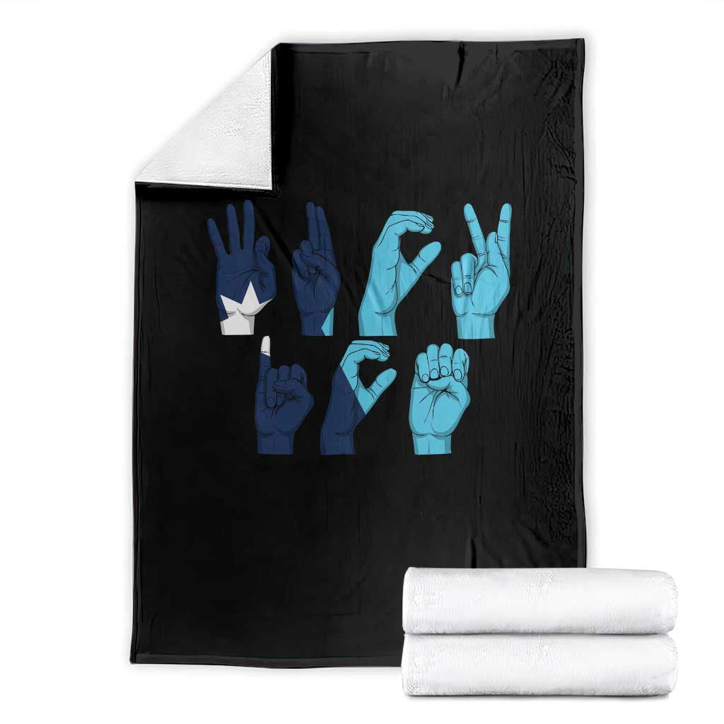 F Ice Out of Minneapolis Hand Signs Throw Blanket State Flag Justice Protest Resistance TS02 Black Print Your Wear