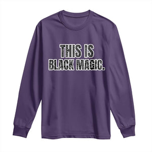 This is Black Magic Long Sleeve Shirt TS02 Purple Print Your Wear