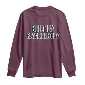 Built by Black History Long Sleeve Shirt TS02 Maroon Print Your Wear