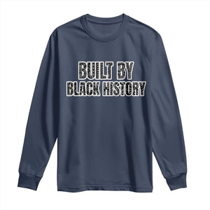 Built by Black History Long Sleeve Shirt TS02 Navy Print Your Wear