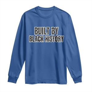 Built by Black History Long Sleeve Shirt TS02 Royal Blue Print Your Wear