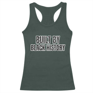 Built by Black History Racerback Tank Top TS02 Dark Forest Green Print Your Wear