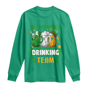 Funny St Patricks Day Long Sleeve Shirt Irish Drinking Team Beer Lover Party TS02 Irish Green Print Your Wear