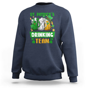 Funny St. Patricks Day Sweatshirt Irish Drinking Team Beer Lover Party TS02 Navy Printyourwear