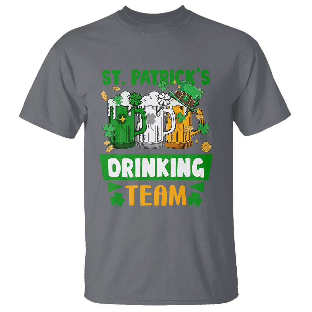 Funny St. Patricks Day T Shirt Irish Drinking Team Beer Lover Party TS02 Charcoal Printyourwear