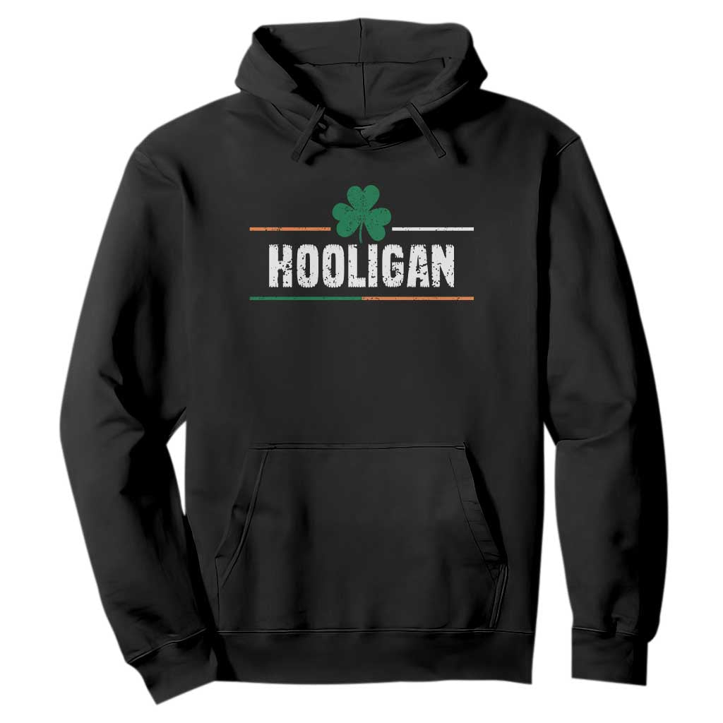 Funny St. Patricks Day Matching Hoodie Hooligan Irish Shamrock TS02 Black Printyourwear