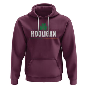 Funny St. Patricks Day Matching Hoodie Hooligan Irish Shamrock TS02 Maroon Printyourwear