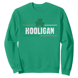 Funny St. Patricks Day Matching Sweatshirt Hooligan Irish Shamrock TS02 Irish Green Printyourwear