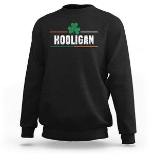 Funny St. Patricks Day Matching Sweatshirt Hooligan Irish Shamrock TS02 Black Printyourwear