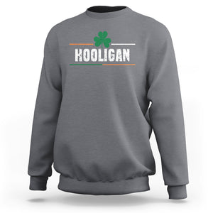 Funny St. Patricks Day Matching Sweatshirt Hooligan Irish Shamrock TS02 Charcoal Printyourwear