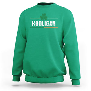 Funny St. Patricks Day Matching Sweatshirt Hooligan Irish Shamrock TS02 Irish Green Printyourwear