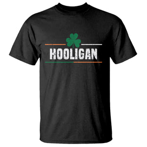 Funny St. Patricks Day Matching T Shirt Hooligan Irish Shamrock TS02 Black Printyourwear