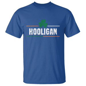 Funny St. Patricks Day Matching T Shirt Hooligan Irish Shamrock TS02 Royal Blue Printyourwear