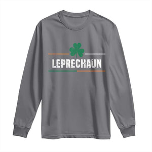 Funny St Patricks Day Matching Long Sleeve Shirt Leprechaun Irish Shamrock TS02 Charcoal Print Your Wear