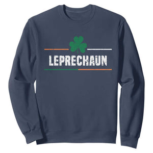 Funny St. Patricks Day Matching Sweatshirt Leprechaun Irish Shamrock TS02 Navy Printyourwear